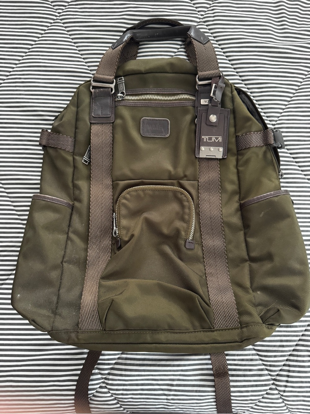 TUMI Alpha Bravo Olive Green Men's Backpack